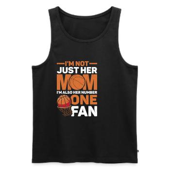 I'm Not Just Her Mom I'm Also Her Number One Fan 3 - Männer Premium Bio Tank Top - Schwarz - Vorne - Michal (187cm)