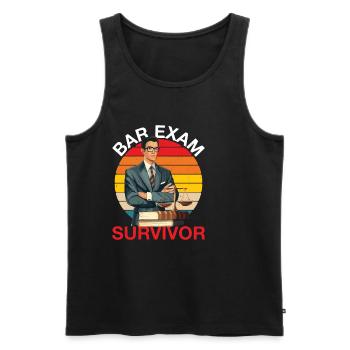 Bar Exam Survivor 6 - Männer Premium Bio Tank Top - Schwarz - Vorne - Michal (187cm)