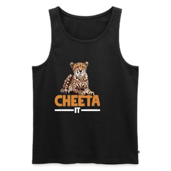 Cheeta It 2 - Männer Premium Bio Tank Top - Schwarz - Vorne - Michal (187cm)