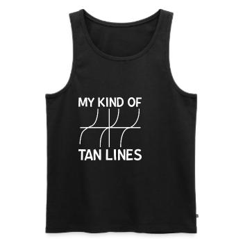 My Kind Of Tan Lines 2 - Männer Premium Bio Tank Top - Schwarz - Vorne - Michal (187cm)