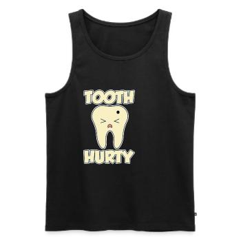 Tooth Hurty 4 - Männer Premium Bio Tank Top - Schwarz - Vorne - AI Model Male 178 light (178cm)