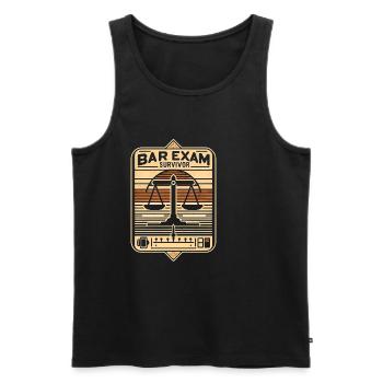Bar Exam Survivor 10 - Männer Premium Bio Tank Top - Schwarz - Vorne - Michal (187cm)