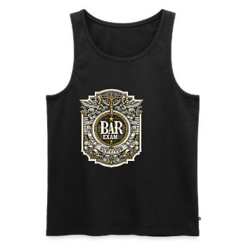 Bar Exam Survivor 12 - Männer Premium Bio Tank Top - Schwarz - Vorne - Michal (187cm)
