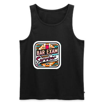 Bar Exam Survivor 15 - Männer Premium Bio Tank Top - Schwarz - Vorne - Michal (187cm)
