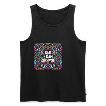 Bar Exam Survivor 19 - Männer Premium Bio Tank Top - Schwarz - Vorne - Michal (187cm)