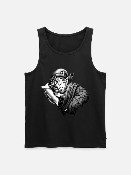 Sleeping Leprechaun (Irish Leprechaun) - Men's Premium Organic Tank Top - black