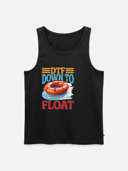 DTF Down To Float - Débardeur bio Premium Homme - noir