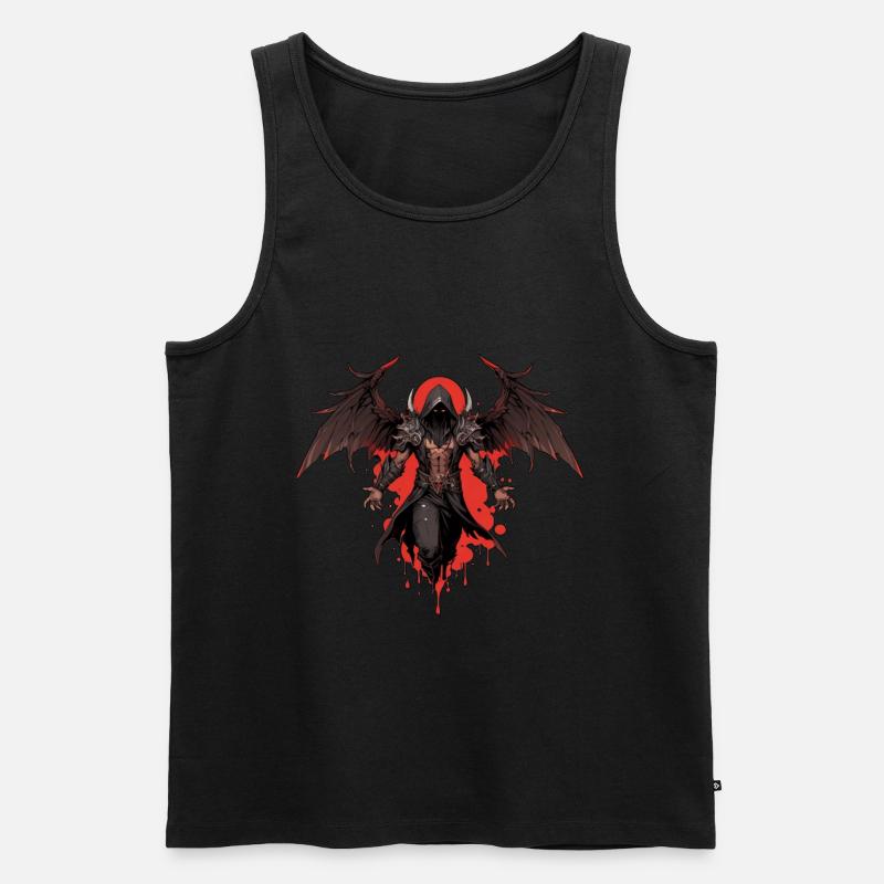 Todesengel - Männer Premium Bio Tank Top - Schwarz