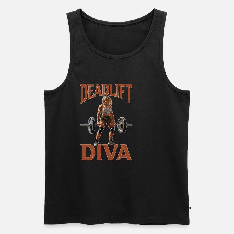 Deadlift Diva 10 - Männer Premium Bio Tank Top - Schwarz