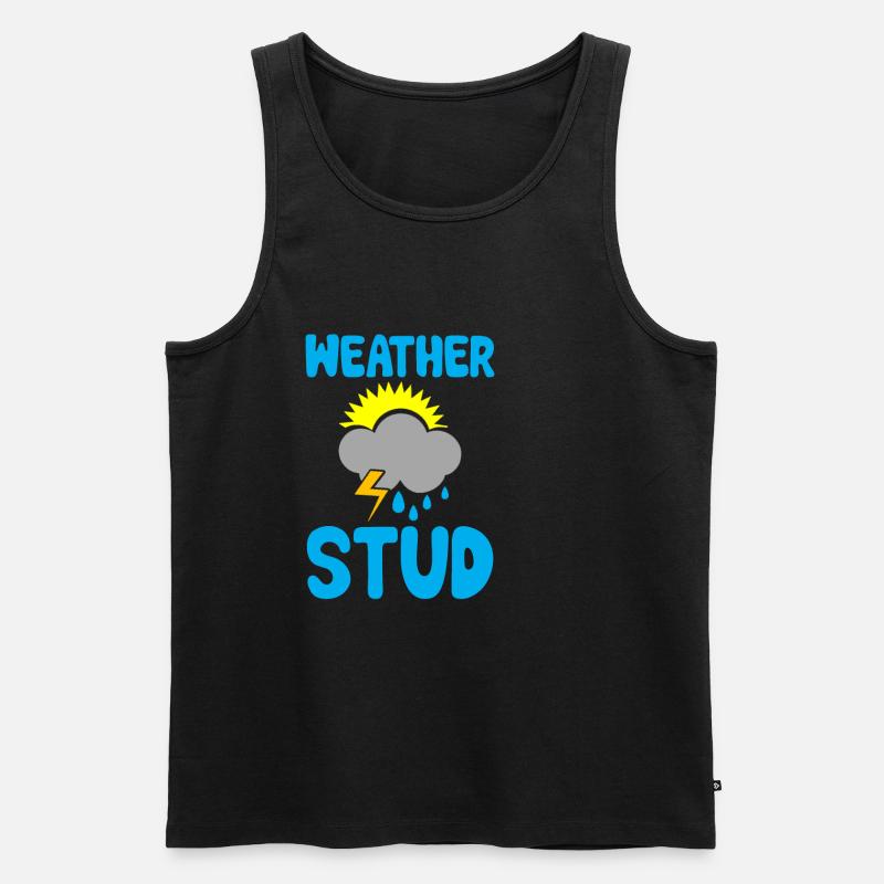 Weather Stud 2 - Männer Premium Bio Tank Top - Schwarz