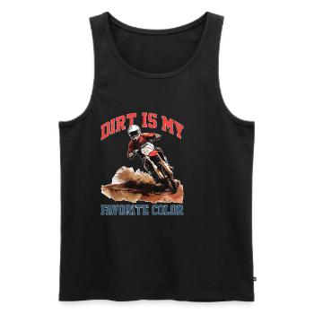 Dirt Is My Favorite Color 2 - Männer Premium Bio Tank Top - Schwarz - Vorne - Michal (187cm)