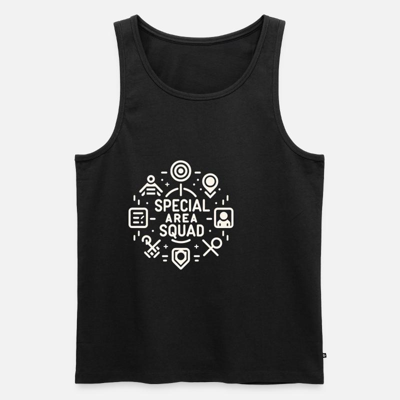 Special Area Squad 10 - Männer Premium Bio Tank Top - Schwarz