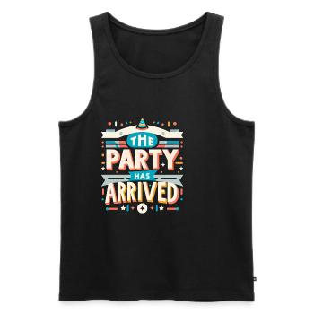 The Party Has Arrived 13 - Männer Premium Bio Tank Top - Schwarz - Vorne - Michal (187cm)