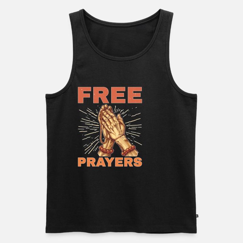 Free Prayers 6 - Männer Premium Bio Tank Top - Schwarz