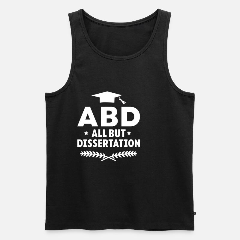 ABD All But Dissertation - Männer Premium Bio Tank Top - Schwarz