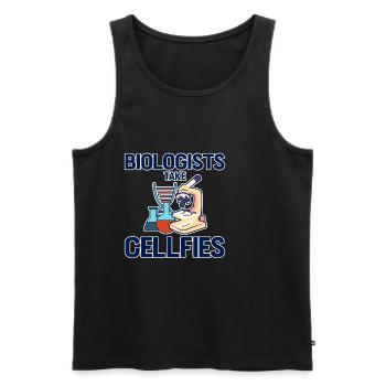Biologists Take Cellfies 4 - Männer Premium Bio Tank Top - Schwarz - Vorne - Michal (187cm)