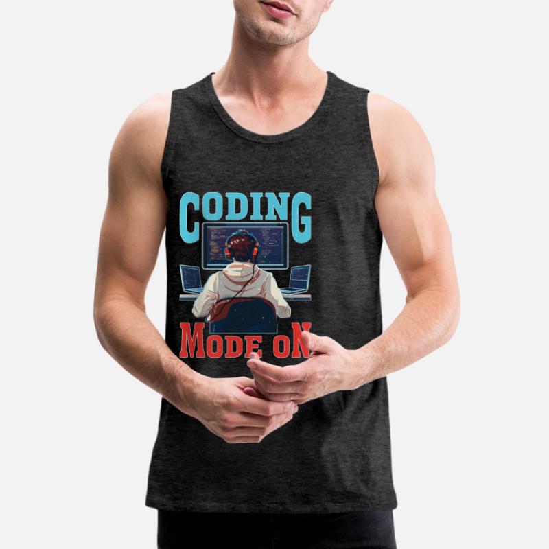 Coding Mode On Männer Premium Bio Tank Top