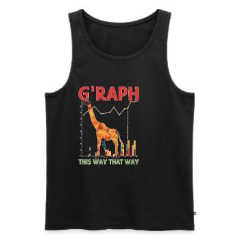 G'Raph This Way That Way - Männer Premium Bio Tank Top - Schwarz - Vorne - AI Model Male 178 light (178cm)