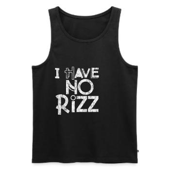I Have No Rizz 3 - Männer Premium Bio Tank Top - Schwarz - Vorne - AI Model Male 178 light (178cm)