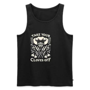Take Your Cloves Off 5 - Männer Premium Bio Tank Top - Schwarz - Vorne - Michal (187cm)