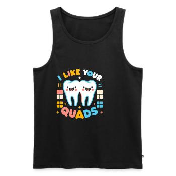 I Like Your Quads 13 - Männer Premium Bio Tank Top - Schwarz - Vorne - Michal (187cm)