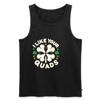 I Like Your Quads 14 - Männer Premium Bio Tank Top - Schwarz - Vorne - Michal (187cm)