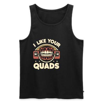 I Like Your Quads 15 - Männer Premium Bio Tank Top - Schwarz - Vorne - Michal (187cm)