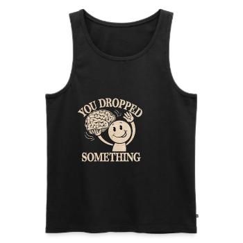 You Dropped Something 8 - Männer Premium Bio Tank Top - Schwarz - Vorne - Michal (187cm)