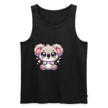Super Cute Kawaii Baby Koala - Männer Premium Bio Tank Top - Schwarz - Vorne - Michal (187cm)