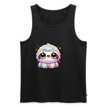 Super Cute Kawaii Baby Sloth - Männer Premium Bio Tank Top - Schwarz - Vorne - Michal (187cm)