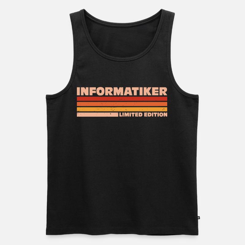 Informatiker Informatikerin Informatik - Männer Premium Bio Tank Top - Schwarz