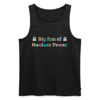 Big fan of nuclear energy - Men's Premium Organic Tank Top - black - Front - Michal (187cm)