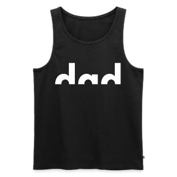 Best Dad Ever - Bester Papa - Vatertag - Männer Premium Bio Tank Top - Schwarz - Vorne - Michal (187cm)
