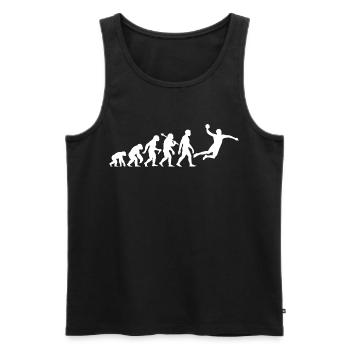 Handball Evolution for Men and Boys Handball Players - Men's Premium Organic Tank Top - black - Front - Michal (187cm)