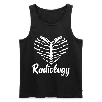 Radiology X-ray Technician X-ray Assistant Wheel - Men's Premium Organic Tank Top - black - Front - Michal (187cm)