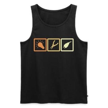 Elektriker Tools - Männer Premium Bio Tank Top - Schwarz - Vorne - AI Model Male 178 light (178cm)