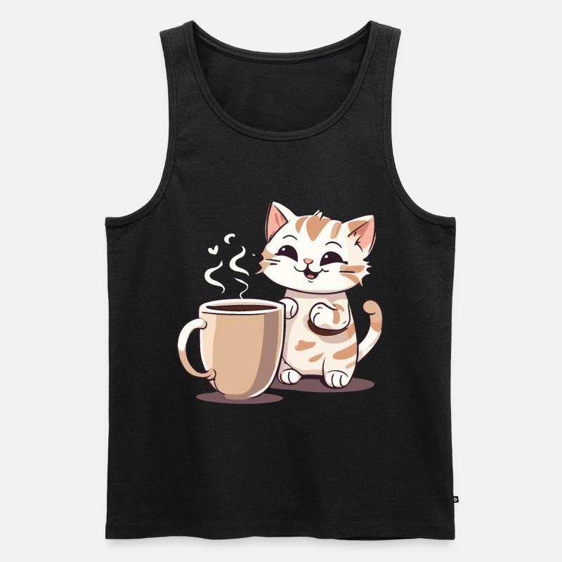 Chatcolate #2 - Männer Premium Bio Tank Top - Schwarz