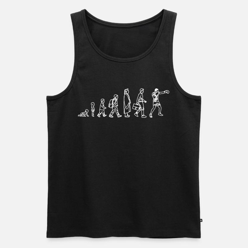 Évolution du Boxer - Débardeur bio Premium Homme - noir