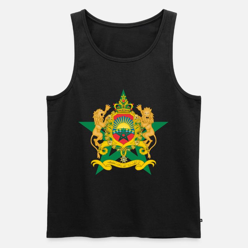Marokko - Männer Premium Bio Tank Top - Schwarz