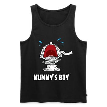 Mama Mutter Sohn Baby Mutti Geschenk Idee Wickeln - Männer Premium Bio Tank Top - Schwarz - Vorne - AI Model Male 178 light (178cm)