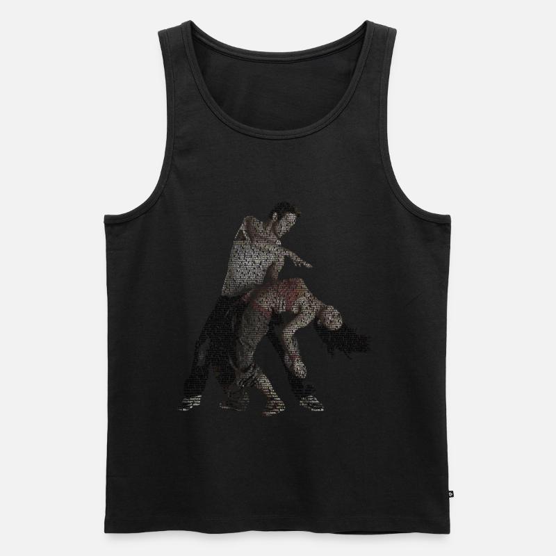 bachata dance geschichte geschenkidee - Männer Premium Bio Tank Top - Schwarz
