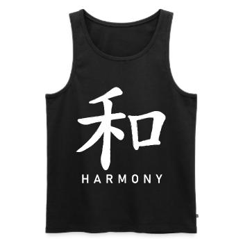 Qigong Qi Gong Tai Chi Thai Chigong - Männer Premium Bio Tank Top - Schwarz - Vorne - AI Model Male 178 light (178cm)