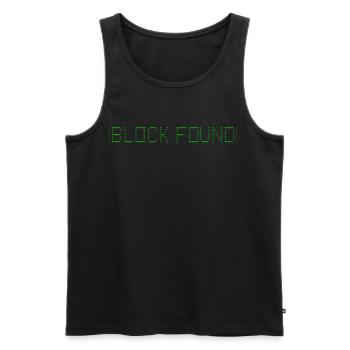 Monero Block gefunden - Männer Premium Bio Tank Top - Schwarz - Vorne - AI Model Male 178 light (178cm)