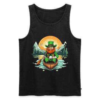 Kayak Trèfle de la Saint-Patrick - Débardeur bio Premium Homme - noir - Devant - Michal (187cm)
