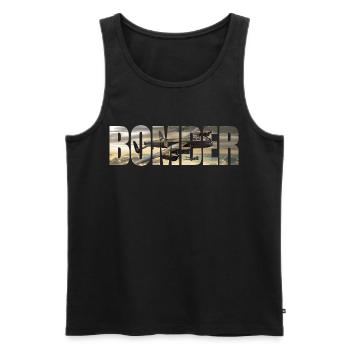 Bomber Avro Lancaster - Männer Premium Bio Tank Top - Schwarz - Vorne - AI Model Male 178 light (178cm)