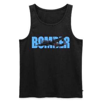Bomber Avro Lancaster - Männer Premium Bio Tank Top - Schwarz - Vorne - AI Model Male 178 light (178cm)