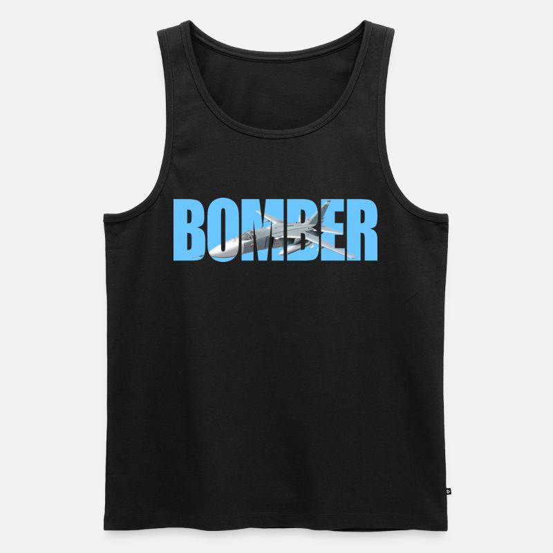 Bomber Su-24 - Men's Premium Organic Tank Top - black
