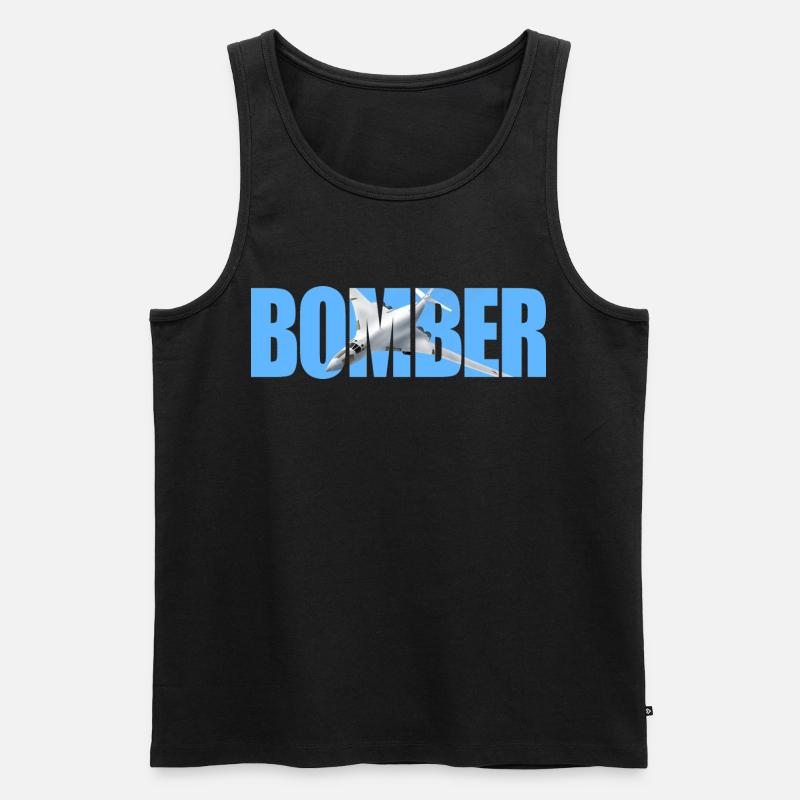 Bomber Tu-160 - Men's Premium Organic Tank Top - black