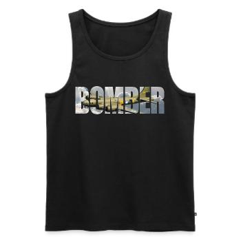 Bomber B-17 Flying Fortress - Men's Premium Organic Tank Top - black - Front - AI Model Male 178 light (178cm)