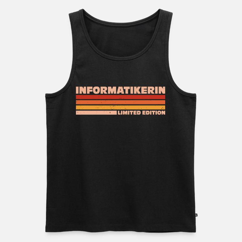 Computer Scientist Computer Scientist Programmer - Men's Premium Organic Tank Top - black